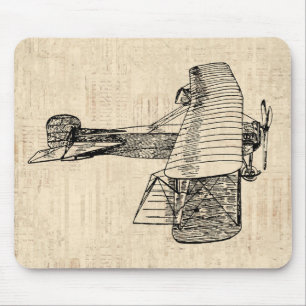 Old Fashioned Airplane マウスパッド