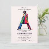 Old Fashioned" Birthday 招待状 (スタンド正面)