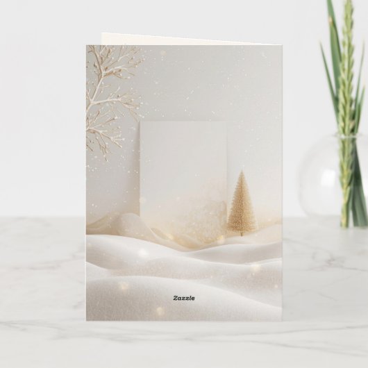 Old-Fashioned Christmas Magic; Holiday Greeting カード (裏面)