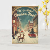 Old-Fashioned Christmas Magic; Holiday Greeting カード (黄色い花)