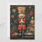 Old fashioned Christmas nutcracker cozy download シーズンカード (正面)