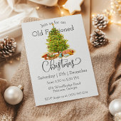 Old Fashioned Christmas Party Invitation 招待状