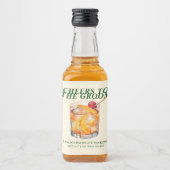 Old Fashioned Cocktail Bachelor Weekend リキュールボトルラベル (正面)