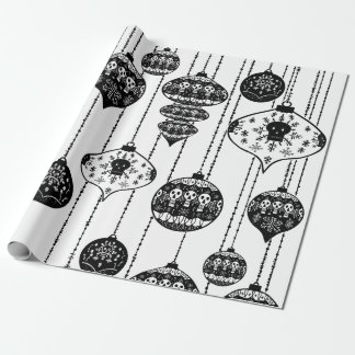 Old Fashioned Skull Wrapping Paper Print ラッピングペーパー