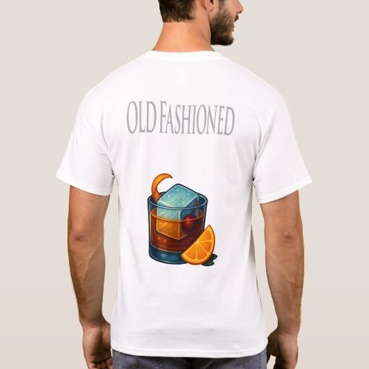 Old Fashioned T-Shirt – Classic Whiskey Cocktail Tシャツ (裏面)