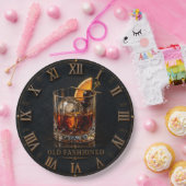 Old Fashioned Whiskey Cocktail Bar Decor ペーパープレート (パーティー)