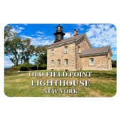 Old Field Point Light house, New York Flexi Magnet マグネット (横)