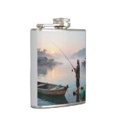 Old fisherman at sunrise フラスク (右)