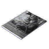 Old Fisherman Dockside Portrait Notebook ノートブック (左側)