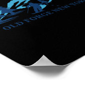 Old Forge New York Ski Resort Skiing Skier  ポスター (角)