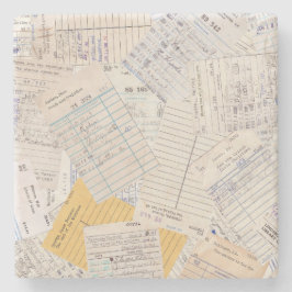 Old Friends Library Circulation Card ストーンコースター