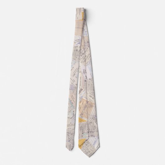 Old Friends Library Circulation Card Tie ネクタイ (裏面)