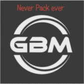 OLD gbm モットーステッカー シール (正面)