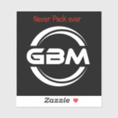 OLD gbm Sticker with motto シール (シート)
