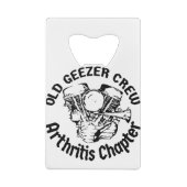 Old Geezer Crew Charomatesチャプターパン# クレジットカード栓抜き (裏面)