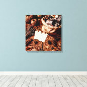 Old Gift Bag キャンバスプリント (インサイチュ (ウッドフロア))