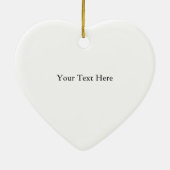 Old Glory パーソナライズされた Message USAハート セラミックオーナメント (裏面)