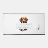 Old Glory Golden Retriever Vintage Shirt 2 デスクマット (キーボード&マウス)