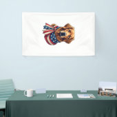 Old Glory Golden Retriever Vintage Shirt 2 横断幕 (トレードショー)