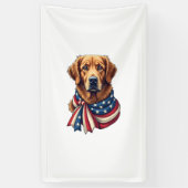 Old Glory Golden Retriever Vintage Shirt 2 横断幕 (縦)