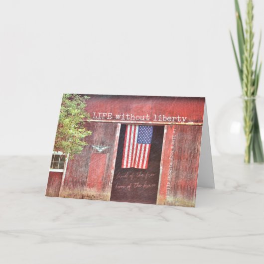 OLD GLORY Greeting Card サンキューカード (正面)