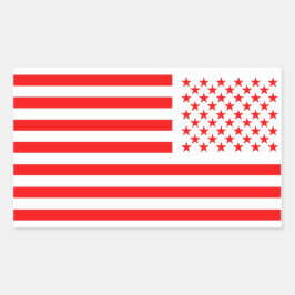 Old Glory Red 長方形シール