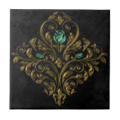 Old Gold Emerald タイル (正面)