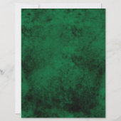 Old Gold Emerald French scrapbook Paper (裏面)