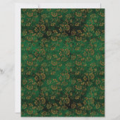 Old Gold Emerald French scrapbook Paper (正面)