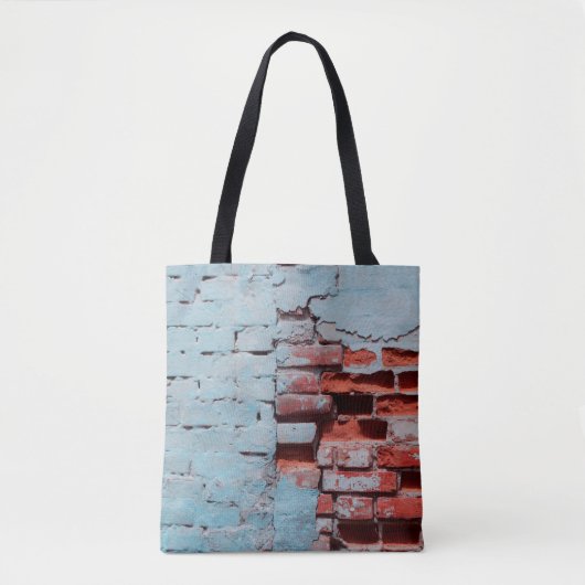 Old grungy brick wall with natural defects. Scratc トートバッグ (正面)