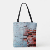Old grungy brick wall with natural defects. Scratc トートバッグ (裏面)