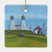 Old Gurnet Lighthouse Ornament セラミックオーナメント (裏面)