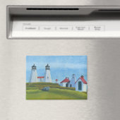 Old Gurnet Lighthouses マグネット (インサイチュ (食洗機))