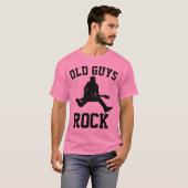 OLD GUYS ROCK、男おもしろいのTシャツ Tシャツ (正面フル)