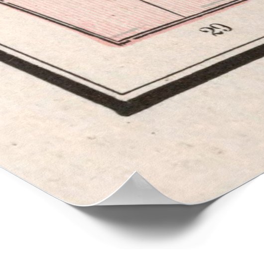 Old Hebrew Exodus Out of Egypt Map (1901)  ポスター (角)