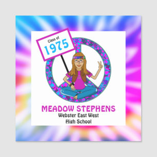 Old Hippie Hippy絞り染めクラス懇親会名タグ 名札