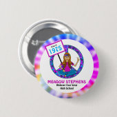 Old Hippie Hippy絞り染めクラス懇親会名タグ 缶バッジ (正面&裏面)