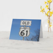 「OLD HWY US 61」ウェルカード#1 カード (黄色い花)