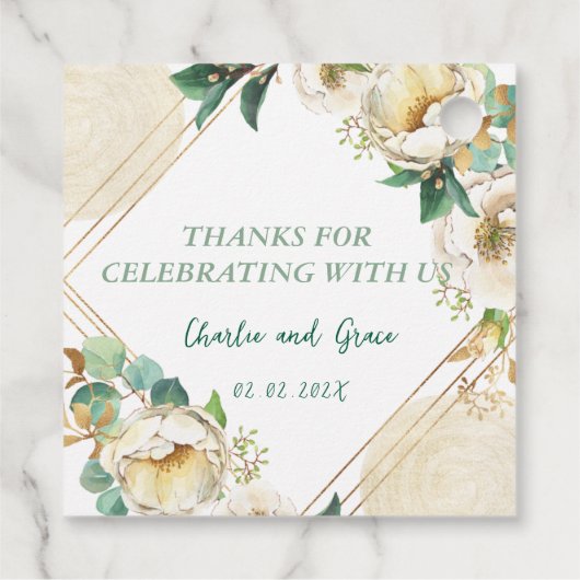 Old Irish Blessing on Gold Dust and Roses フェイバータグ (裏面)