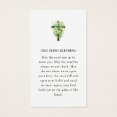 Old Irish Blessing Photo Prayer Card (裏面)
