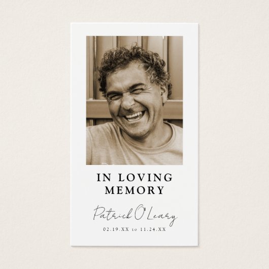 Old Irish Blessing Photo Prayer Card (正面)