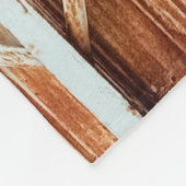 Old iron door panels are rusted. abstract,antique, フリースブランケット (角)