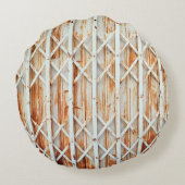 Old iron door panels are rusted. abstract,antique, ラウンドクッション (裏面)