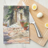Old Italian Village  キッチンタオル (四つ折り)