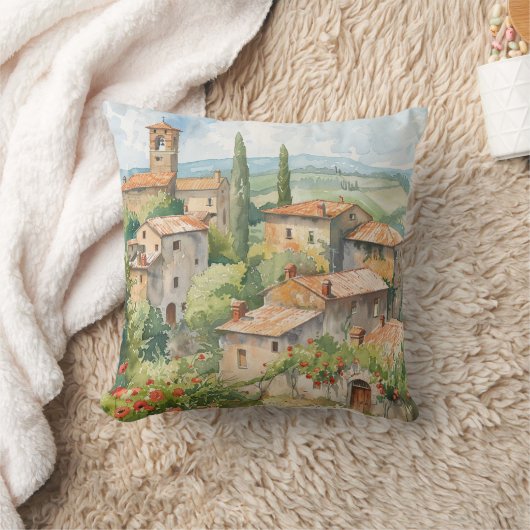 Old Italian Village  クッション (ブランケット)