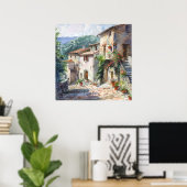 Old Italian Village  ポスター (ホームオフィス)