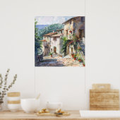Old Italian Village  ポスター (キッチン)