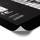 Old Kodak Film BNW Noir WindowsバーBear A3ポスター ポスター (角)