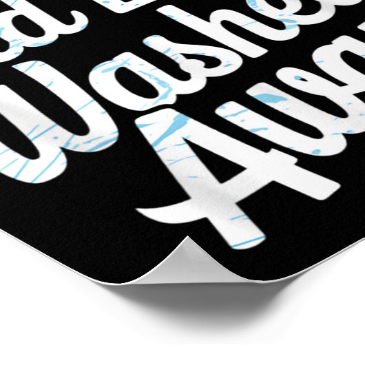 Old Life Washed Water Baptism Bible Verse Christia ポスター (角)