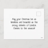Old London Christmas with Snowy Streets シーズンポストカード (裏面)